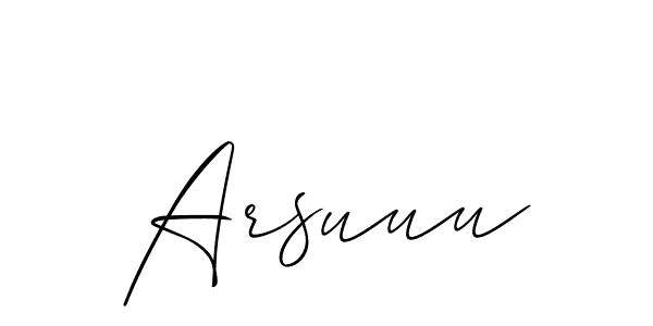 You should practise on your own different ways (Allison_Script) to write your name (Arsuuu) in signature. don't let someone else do it for you. Arsuuu signature style 2 images and pictures png