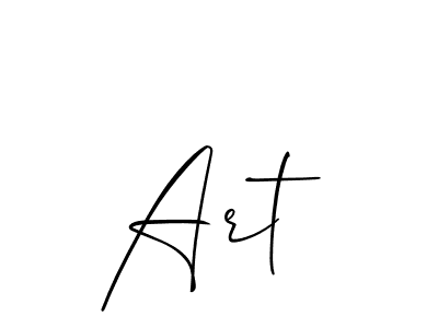 if you are searching for the best signature style for your name Art . so please give up your signature search. here we have designed multiple signature styles  using Allison_Script. Art  signature style 2 images and pictures png