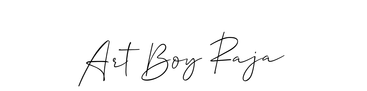 Allison_Script is a professional signature style that is perfect for those who want to add a touch of class to their signature. It is also a great choice for those who want to make their signature more unique. Get Art Boy Raja name to fancy signature for free. Art Boy Raja signature style 2 images and pictures png