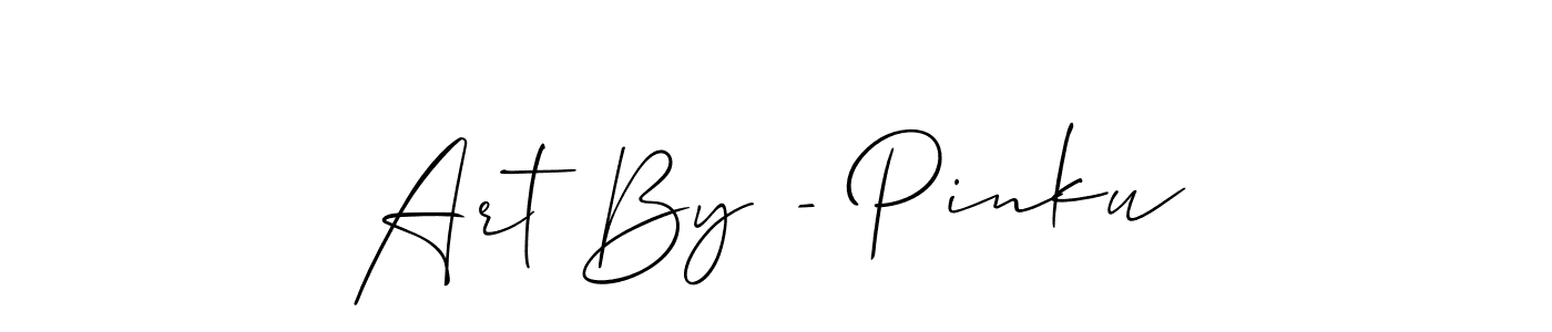 Here are the top 10 professional signature styles for the name Art By - Pinku. These are the best autograph styles you can use for your name. Art By - Pinku signature style 2 images and pictures png