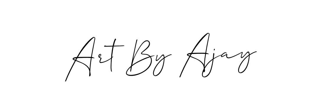 if you are searching for the best signature style for your name Art By Ajay. so please give up your signature search. here we have designed multiple signature styles  using Allison_Script. Art By Ajay signature style 2 images and pictures png