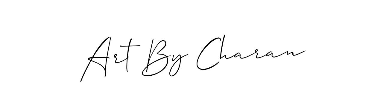 Art By Charan stylish signature style. Best Handwritten Sign (Allison_Script) for my name. Handwritten Signature Collection Ideas for my name Art By Charan. Art By Charan signature style 2 images and pictures png