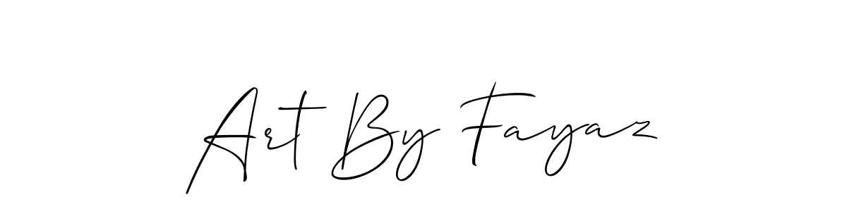 Art By Fayaz stylish signature style. Best Handwritten Sign (Allison_Script) for my name. Handwritten Signature Collection Ideas for my name Art By Fayaz. Art By Fayaz signature style 2 images and pictures png