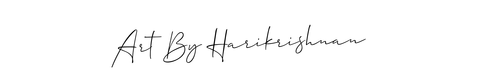 Make a short Art By Harikrishnan signature style. Manage your documents anywhere anytime using Allison_Script. Create and add eSignatures, submit forms, share and send files easily. Art By Harikrishnan signature style 2 images and pictures png