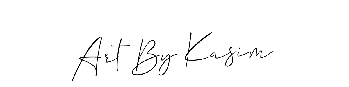 Art By Kasim stylish signature style. Best Handwritten Sign (Allison_Script) for my name. Handwritten Signature Collection Ideas for my name Art By Kasim. Art By Kasim signature style 2 images and pictures png