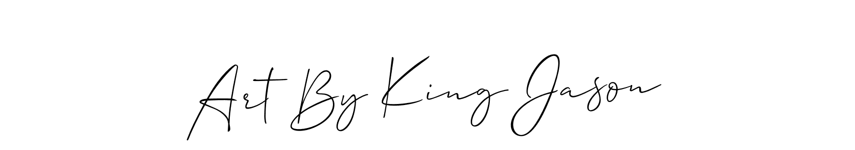 Similarly Allison_Script is the best handwritten signature design. Signature creator online .You can use it as an online autograph creator for name Art By King Jason. Art By King Jason signature style 2 images and pictures png