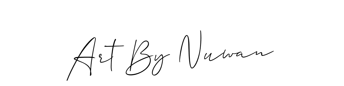 Design your own signature with our free online signature maker. With this signature software, you can create a handwritten (Allison_Script) signature for name Art By Nuwan. Art By Nuwan signature style 2 images and pictures png