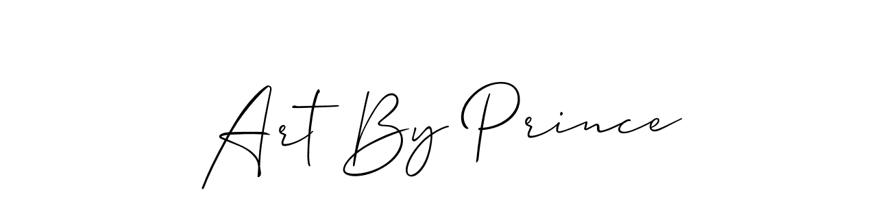 Design your own signature with our free online signature maker. With this signature software, you can create a handwritten (Allison_Script) signature for name Art By Prince. Art By Prince signature style 2 images and pictures png