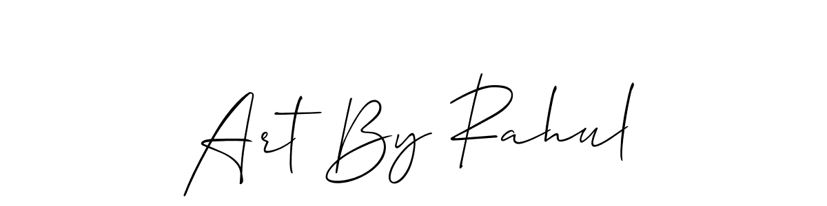 Create a beautiful signature design for name Art By Rahul. With this signature (Allison_Script) fonts, you can make a handwritten signature for free. Art By Rahul signature style 2 images and pictures png