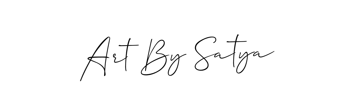 It looks lik you need a new signature style for name Art By Satya. Design unique handwritten (Allison_Script) signature with our free signature maker in just a few clicks. Art By Satya signature style 2 images and pictures png