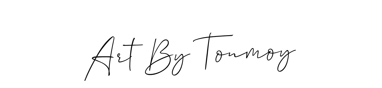 How to make Art By Tonmoy name signature. Use Allison_Script style for creating short signs online. This is the latest handwritten sign. Art By Tonmoy signature style 2 images and pictures png