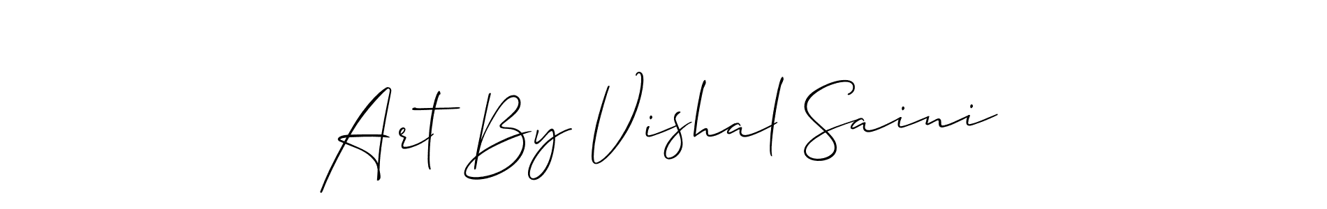 How to Draw Art By Vishal Saini signature style? Allison_Script is a latest design signature styles for name Art By Vishal Saini. Art By Vishal Saini signature style 2 images and pictures png