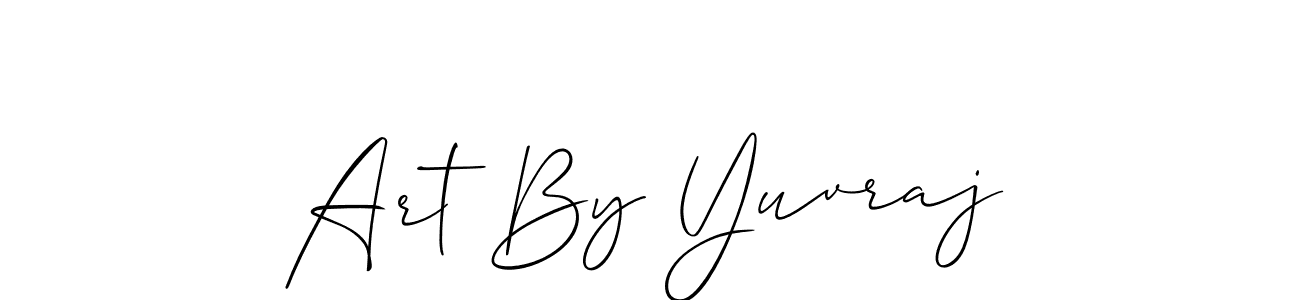 Allison_Script is a professional signature style that is perfect for those who want to add a touch of class to their signature. It is also a great choice for those who want to make their signature more unique. Get Art By Yuvraj name to fancy signature for free. Art By Yuvraj signature style 2 images and pictures png