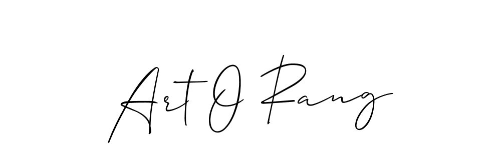 Best and Professional Signature Style for Art O Rang. Allison_Script Best Signature Style Collection. Art O Rang signature style 2 images and pictures png