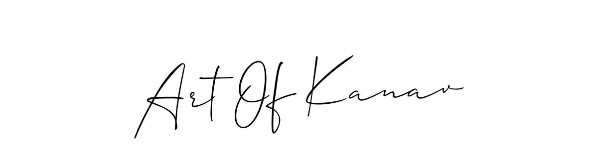 It looks lik you need a new signature style for name Art Of Kanav. Design unique handwritten (Allison_Script) signature with our free signature maker in just a few clicks. Art Of Kanav signature style 2 images and pictures png