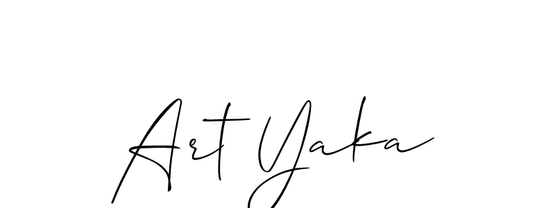 Once you've used our free online signature maker to create your best signature Allison_Script style, it's time to enjoy all of the benefits that Art Yaka name signing documents. Art Yaka signature style 2 images and pictures png