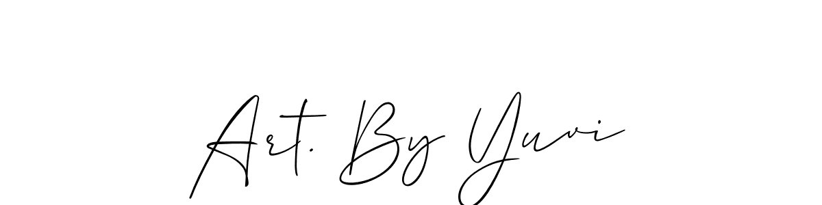 if you are searching for the best signature style for your name Art. By Yuvi. so please give up your signature search. here we have designed multiple signature styles  using Allison_Script. Art. By Yuvi signature style 2 images and pictures png