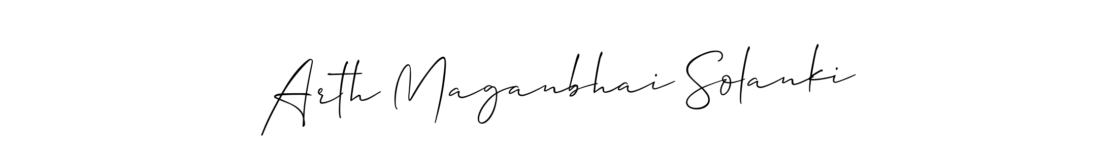 It looks lik you need a new signature style for name Arth Maganbhai Solanki. Design unique handwritten (Allison_Script) signature with our free signature maker in just a few clicks. Arth Maganbhai Solanki signature style 2 images and pictures png