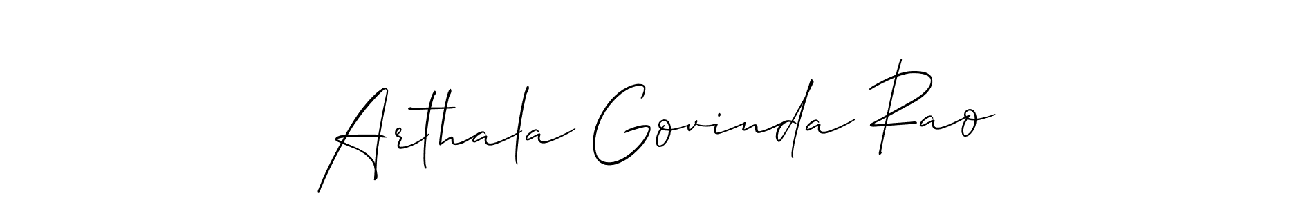 See photos of Arthala Govinda Rao official signature by Spectra . Check more albums & portfolios. Read reviews & check more about Allison_Script font. Arthala Govinda Rao signature style 2 images and pictures png
