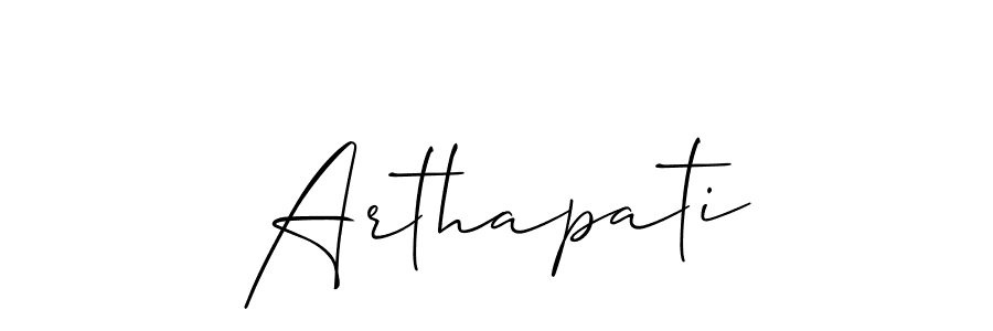 How to make Arthapati signature? Allison_Script is a professional autograph style. Create handwritten signature for Arthapati name. Arthapati signature style 2 images and pictures png