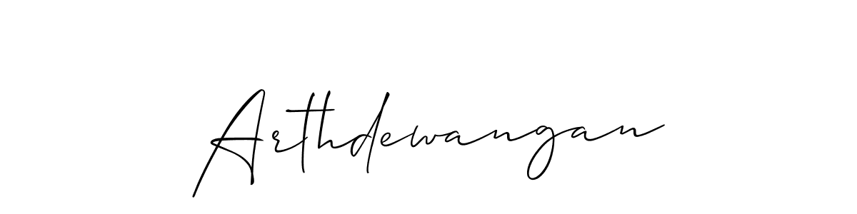 The best way (Allison_Script) to make a short signature is to pick only two or three words in your name. The name Arthdewangan include a total of six letters. For converting this name. Arthdewangan signature style 2 images and pictures png