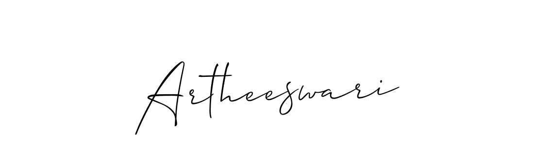How to make Artheeswari signature? Allison_Script is a professional autograph style. Create handwritten signature for Artheeswari name. Artheeswari signature style 2 images and pictures png