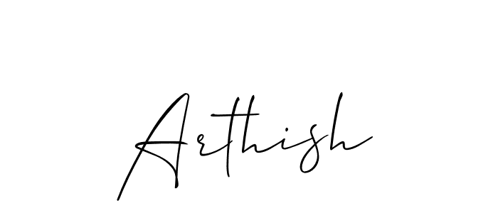 Make a beautiful signature design for name Arthish. Use this online signature maker to create a handwritten signature for free. Arthish signature style 2 images and pictures png