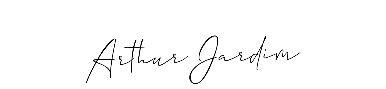 How to make Arthur Jardim name signature. Use Allison_Script style for creating short signs online. This is the latest handwritten sign. Arthur Jardim signature style 2 images and pictures png
