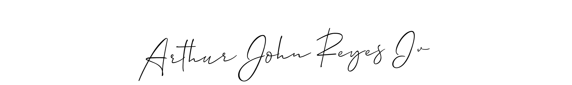 Make a short Arthur John Reyes Iv signature style. Manage your documents anywhere anytime using Allison_Script. Create and add eSignatures, submit forms, share and send files easily. Arthur John Reyes Iv signature style 2 images and pictures png