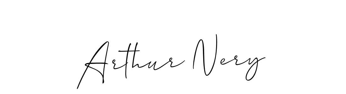 Allison_Script is a professional signature style that is perfect for those who want to add a touch of class to their signature. It is also a great choice for those who want to make their signature more unique. Get Arthur Nery name to fancy signature for free. Arthur Nery signature style 2 images and pictures png