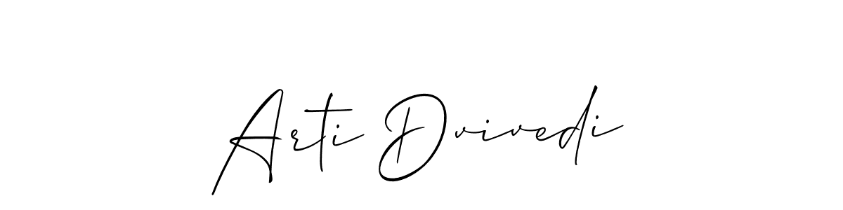 This is the best signature style for the Arti Dvivedi name. Also you like these signature font (Allison_Script). Mix name signature. Arti Dvivedi signature style 2 images and pictures png