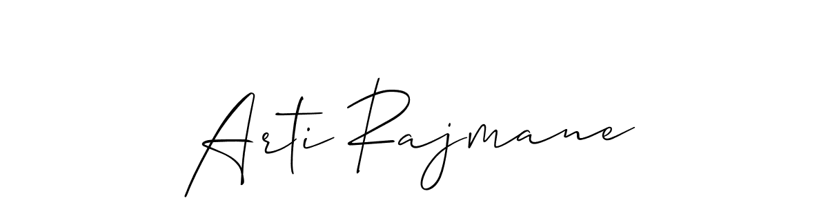 How to make Arti Rajmane signature? Allison_Script is a professional autograph style. Create handwritten signature for Arti Rajmane name. Arti Rajmane signature style 2 images and pictures png