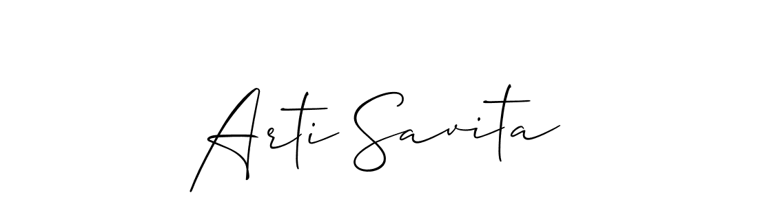 Also we have Arti Savita name is the best signature style. Create professional handwritten signature collection using Allison_Script autograph style. Arti Savita signature style 2 images and pictures png