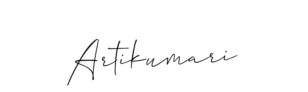 Artikumari stylish signature style. Best Handwritten Sign (Allison_Script) for my name. Handwritten Signature Collection Ideas for my name Artikumari. Artikumari signature style 2 images and pictures png