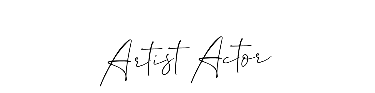 How to Draw Artist Actor signature style? Allison_Script is a latest design signature styles for name Artist Actor. Artist Actor signature style 2 images and pictures png