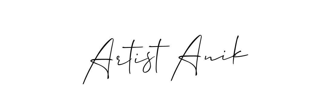 Make a beautiful signature design for name Artist Anik. Use this online signature maker to create a handwritten signature for free. Artist Anik signature style 2 images and pictures png