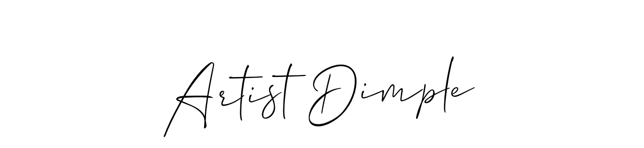You should practise on your own different ways (Allison_Script) to write your name (Artist Dimple) in signature. don't let someone else do it for you. Artist Dimple signature style 2 images and pictures png
