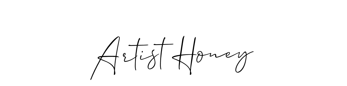 Design your own signature with our free online signature maker. With this signature software, you can create a handwritten (Allison_Script) signature for name Artist Honey. Artist Honey signature style 2 images and pictures png