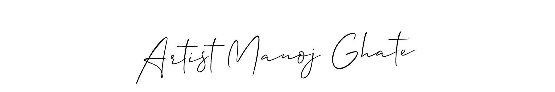 This is the best signature style for the Artist Manoj Ghate name. Also you like these signature font (Allison_Script). Mix name signature. Artist Manoj Ghate signature style 2 images and pictures png