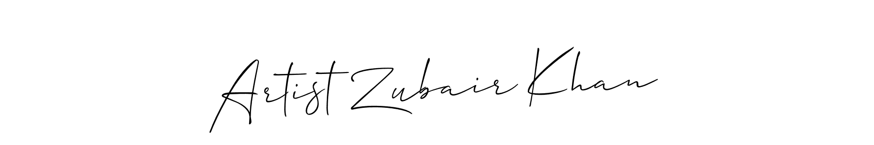 Make a short Artist Zubair Khan signature style. Manage your documents anywhere anytime using Allison_Script. Create and add eSignatures, submit forms, share and send files easily. Artist Zubair Khan signature style 2 images and pictures png