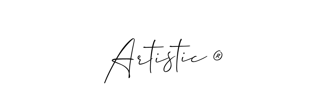 It looks lik you need a new signature style for name Artistic ®. Design unique handwritten (Allison_Script) signature with our free signature maker in just a few clicks. Artistic ® signature style 2 images and pictures png
