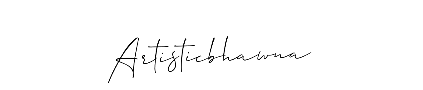 How to Draw Artisticbhawna signature style? Allison_Script is a latest design signature styles for name Artisticbhawna. Artisticbhawna signature style 2 images and pictures png