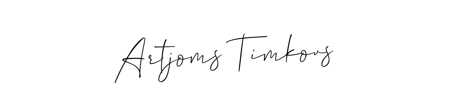 Once you've used our free online signature maker to create your best signature Allison_Script style, it's time to enjoy all of the benefits that Artjoms Timkovs name signing documents. Artjoms Timkovs signature style 2 images and pictures png