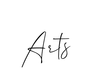Also we have Arts name is the best signature style. Create professional handwritten signature collection using Allison_Script autograph style. Arts signature style 2 images and pictures png