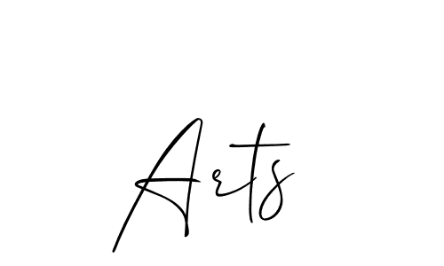 Also You can easily find your signature by using the search form. We will create Arts  name handwritten signature images for you free of cost using Allison_Script sign style. Arts  signature style 2 images and pictures png