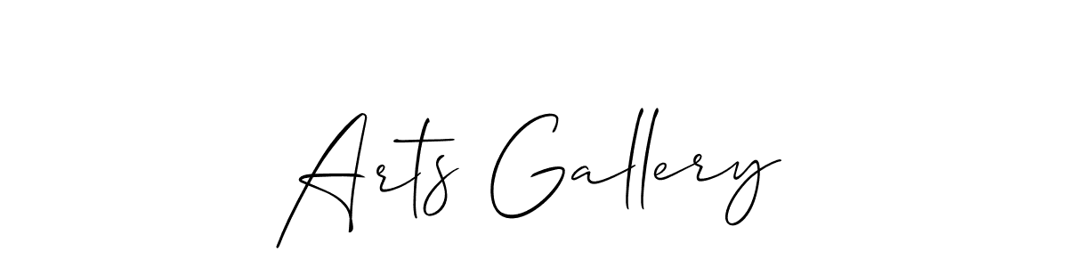Also You can easily find your signature by using the search form. We will create Arts Gallery name handwritten signature images for you free of cost using Allison_Script sign style. Arts Gallery signature style 2 images and pictures png