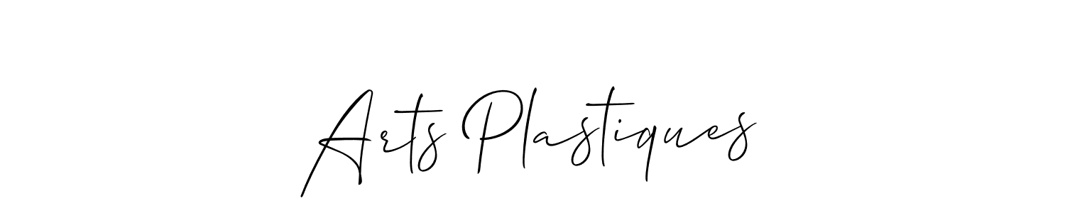 How to make Arts Plastiques signature? Allison_Script is a professional autograph style. Create handwritten signature for Arts Plastiques name. Arts Plastiques signature style 2 images and pictures png