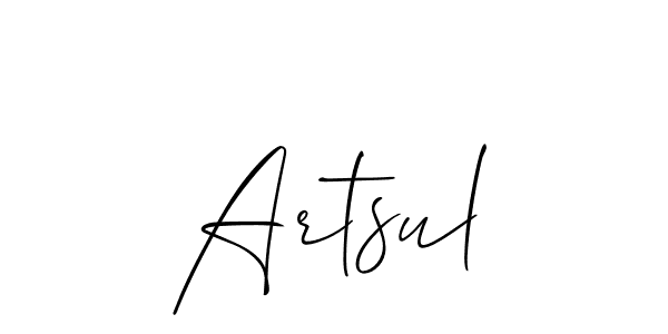 Make a beautiful signature design for name Artsul. Use this online signature maker to create a handwritten signature for free. Artsul signature style 2 images and pictures png