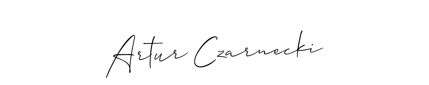 This is the best signature style for the Artur Czarnecki name. Also you like these signature font (Allison_Script). Mix name signature. Artur Czarnecki signature style 2 images and pictures png