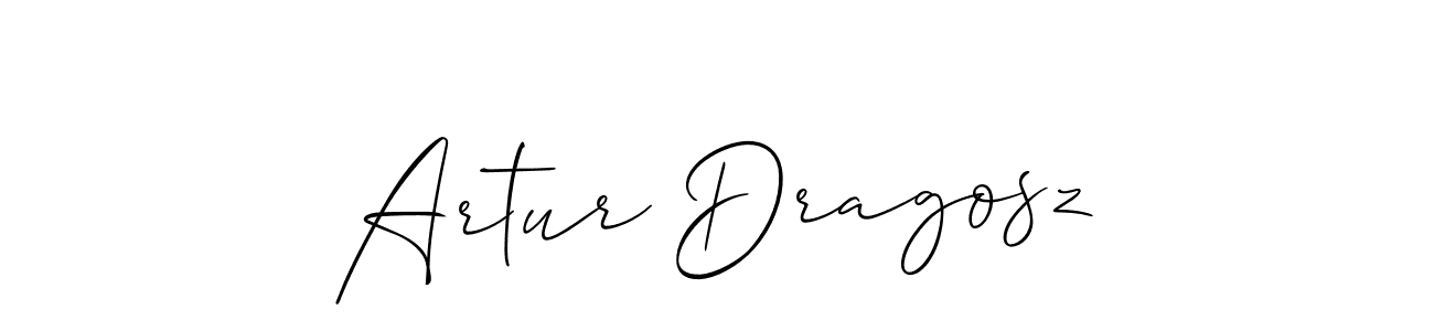 How to make Artur Dragosz signature? Allison_Script is a professional autograph style. Create handwritten signature for Artur Dragosz name. Artur Dragosz signature style 2 images and pictures png